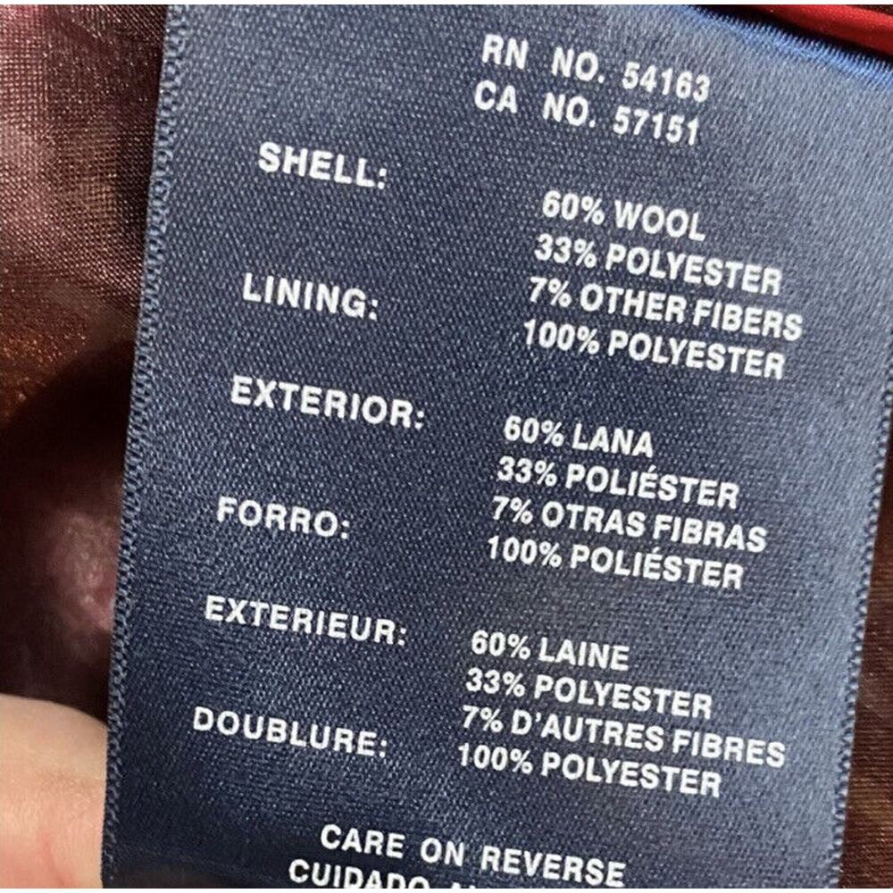 Tommy Hilfiger Women's Double-Breasted Wool Peacoat, Black, Size XL NEW‎ - Picture 7 of 12
